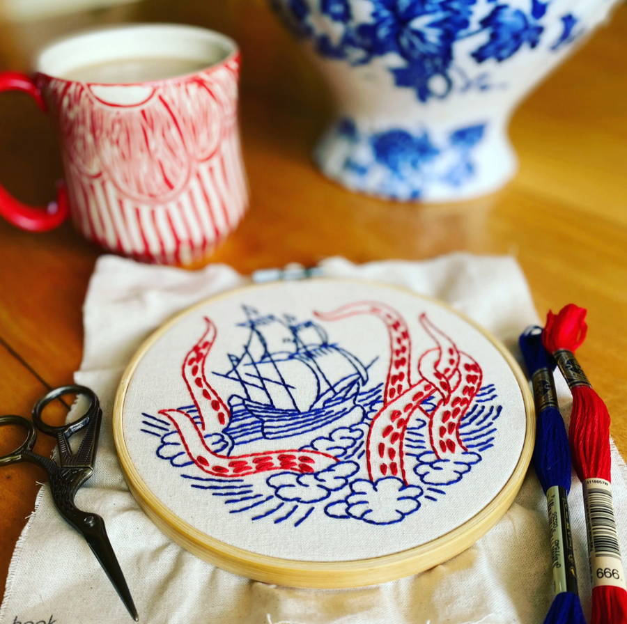 Release the Kraken Embroidery Kit