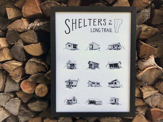 Shelters of The Long Trail Print