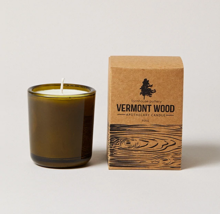 Farmhouse Pottery Vermont Wood Pine Candle