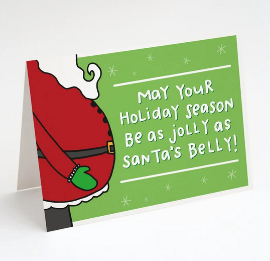 Jolly As Santa's Belly Card - TG7