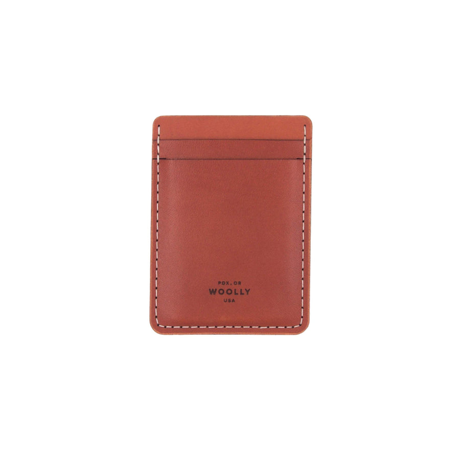 Leather Money Clip Wallet - Brown