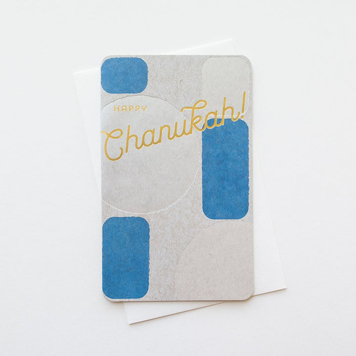 Chanukah Blue Orbs Card - AL7