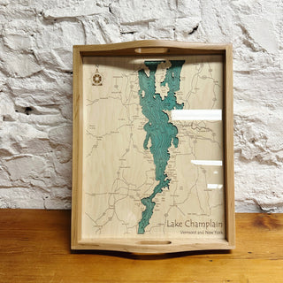 Lake Champlain Shelburne Bay Wooden Serving Tray