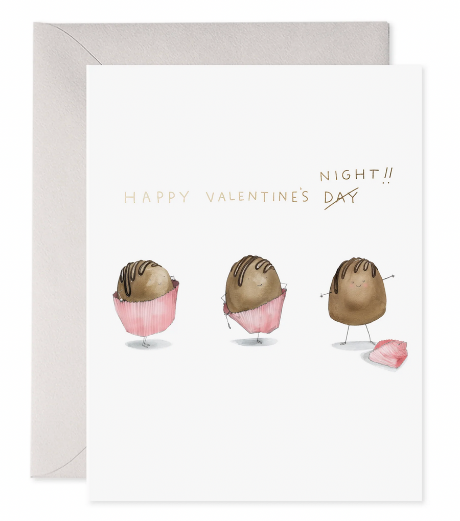 Chocolate Striptease Valentine Card - EF7
