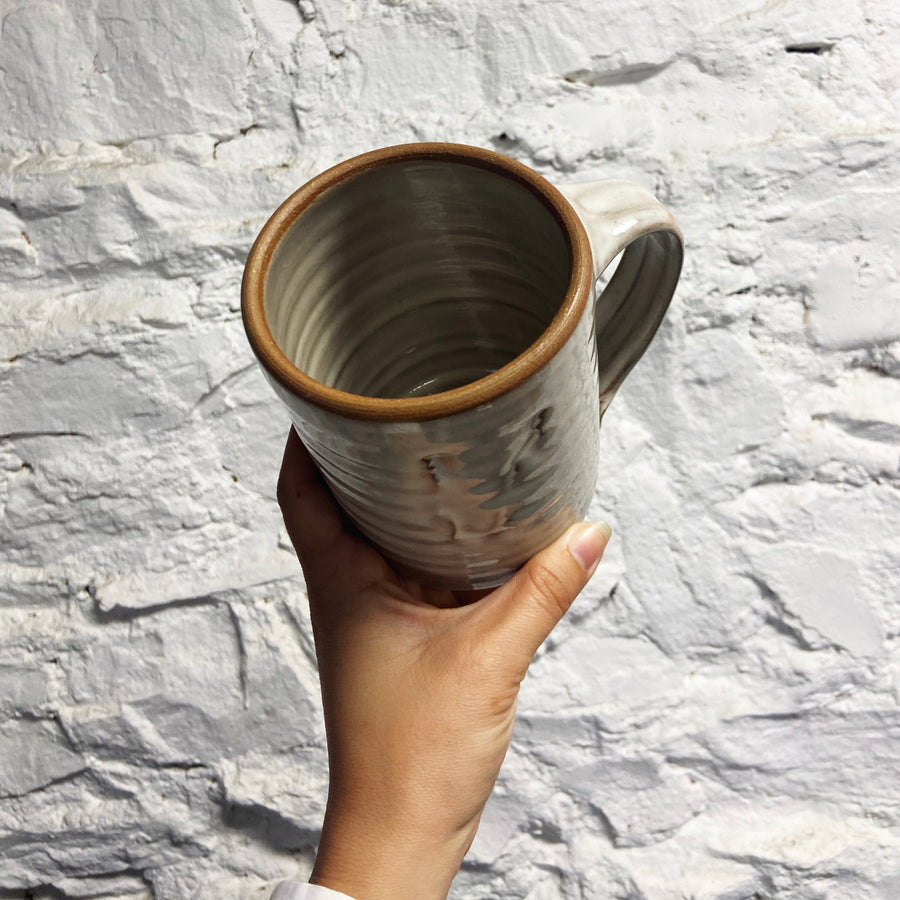 Laura White Pottery Custom Bare Rim Big Mug - Vermont