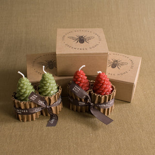 Small Pinecone Beeswax Candles