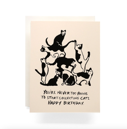 Cat Tower Birthday Card - AQ5