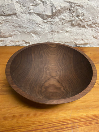 Vermont-Made Black Walnut Salad Bowl - 15in