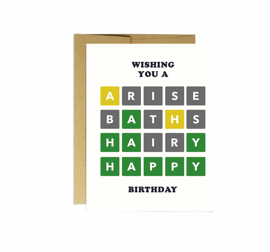 Wordle Birthday Card - PM5