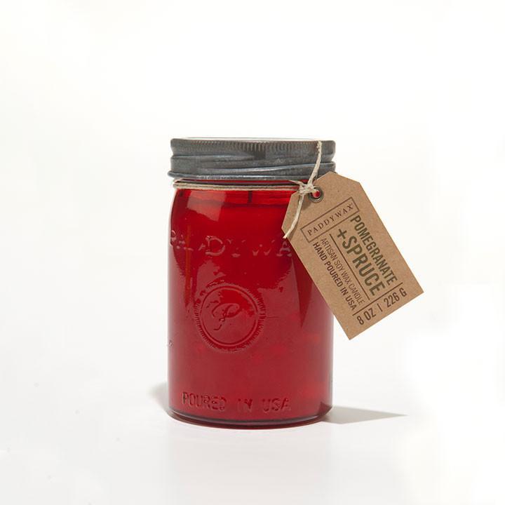 Pomegranate and Spruce Relish Jar Candle