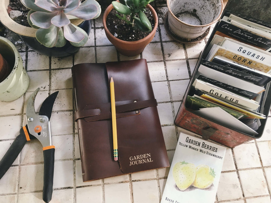 Leather Handmade Garden Journal