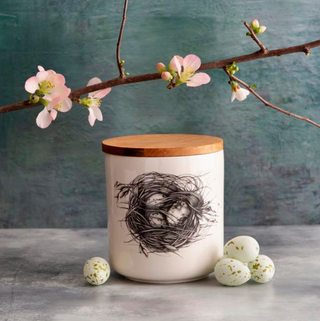 Laura Zindel Small Canister - Quail Nest