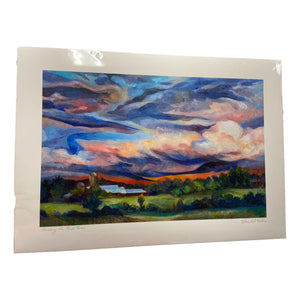 PICKUP ONLY Evening on Pond Road Print - 24x17
