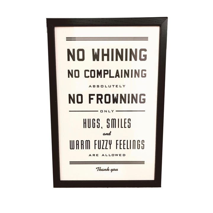 No Whining Print (11x17)