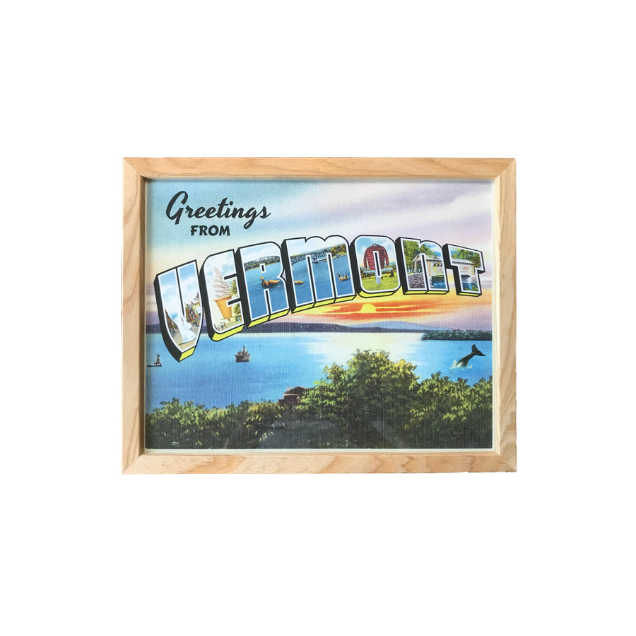 This is Vermont Print Series 4 - "Greetings From Vermont" 11 X 14