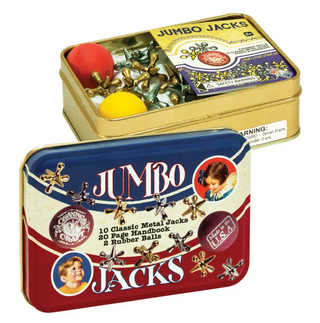 Jumbo Jacks in a Classic Toy Tin