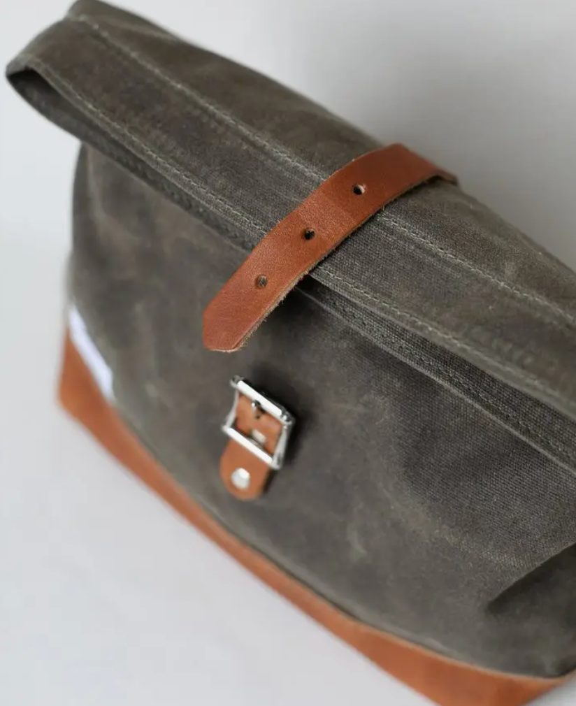 Roll Top Waxed Canvas Dopp Kit