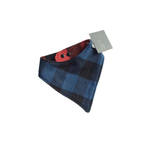 Reversible Flannel BIb - Blue/Red