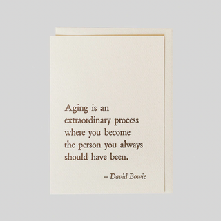 David Bowie Age Quote Card - FP5