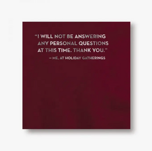 Personal Questions Cocktail Napkins