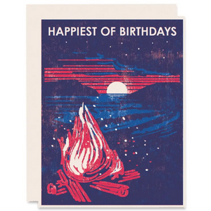 Beach Bonfire Happiest Of Birthdays Card - HP5