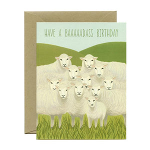 Badass Sheep Birthday Card - YP5