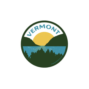 Lake Willoughby Vermont Round Sticker