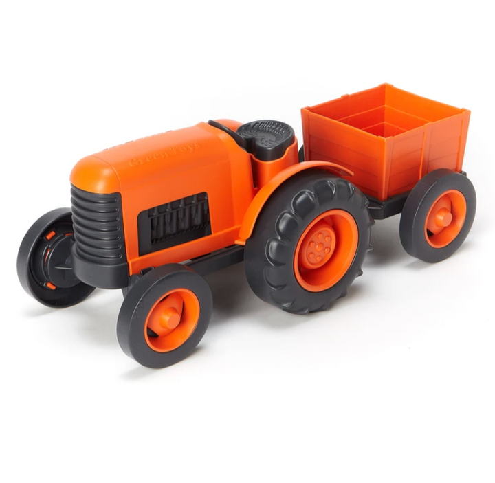 Eco-Friendly Toy Tractor - Orange
