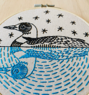 Loon Embroidery Kit