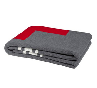 Swiss Cross With Stripes Cotton Throw