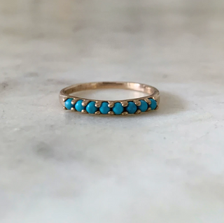 8 Stone Turquoise Ring