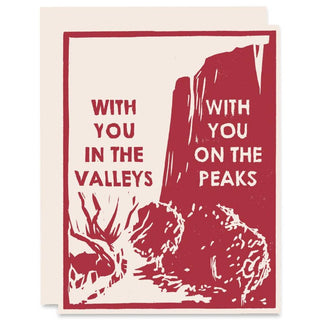 Peaks and Valleys Sympathy Card - HP3