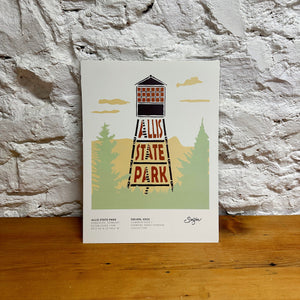 Vermont Parks Collection Print: Allis State Park 12x16