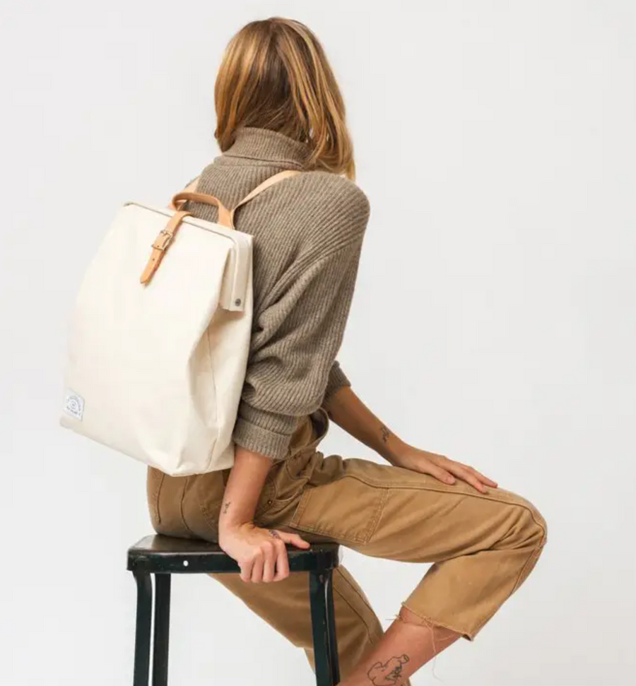 Canvas Utility Backpack - Natural