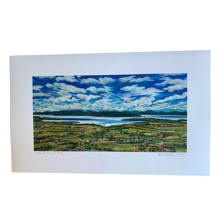 September from Mt. Philo Print - 12 x 20