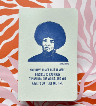 Inspiring Women Letterpress Notebook - Angela Davis