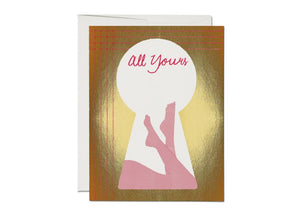 All Yours Keyhole Card - RC7