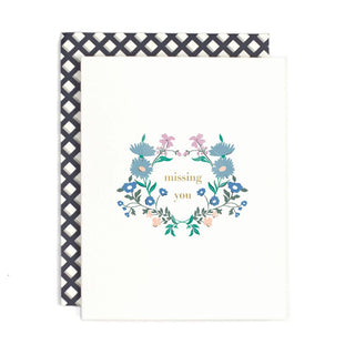 Missing You Floral Card - AH8