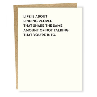 Not Talking People Card - SP1