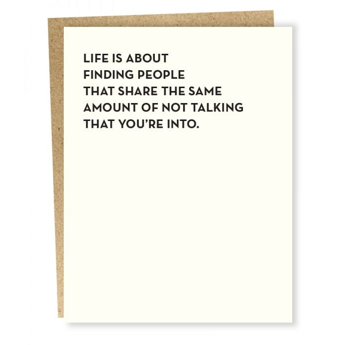Not Talking People Card - SP1