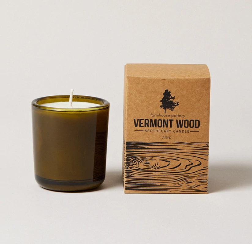 Farmhouse Pottery Vermont Wood Pine Candle