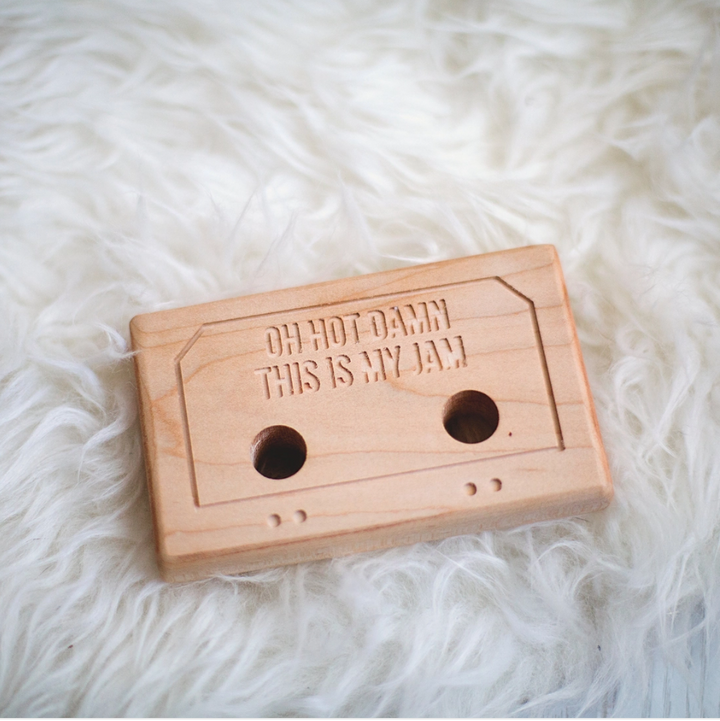 Wooden Mixtape Baby Teether