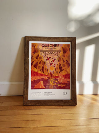 Vermont Parks Collection Print: Quechee State Park 12x16