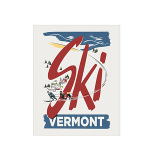 Ski Vermont Fridge Magnet
