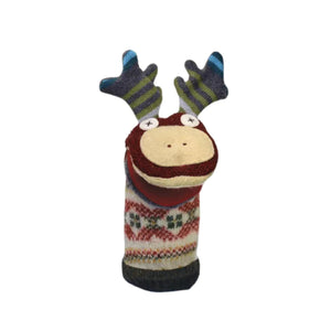 Wool Sweaters 12in Puppet - Moose