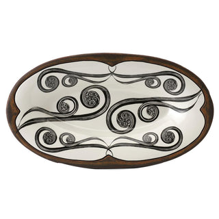 Laura Zindel Oblong Serving Dish - Fiddle Fern