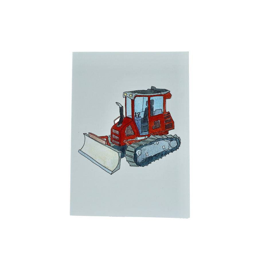 Lydia Red Tractor Greeting Card