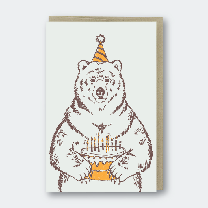 Grizzly Bear Birthday Card - PS5
