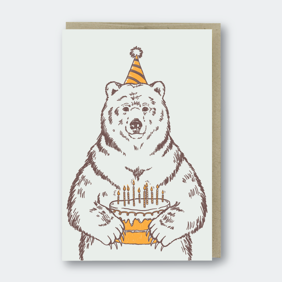 Grizzly Bear Birthday Card - PS5