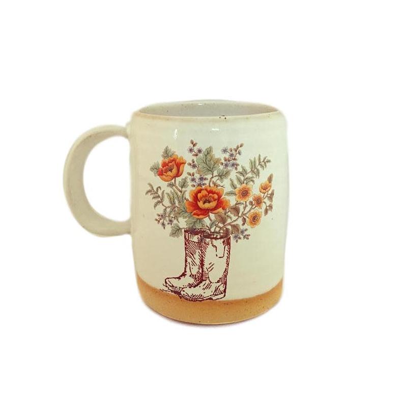 Handmade Garden Boots Mug